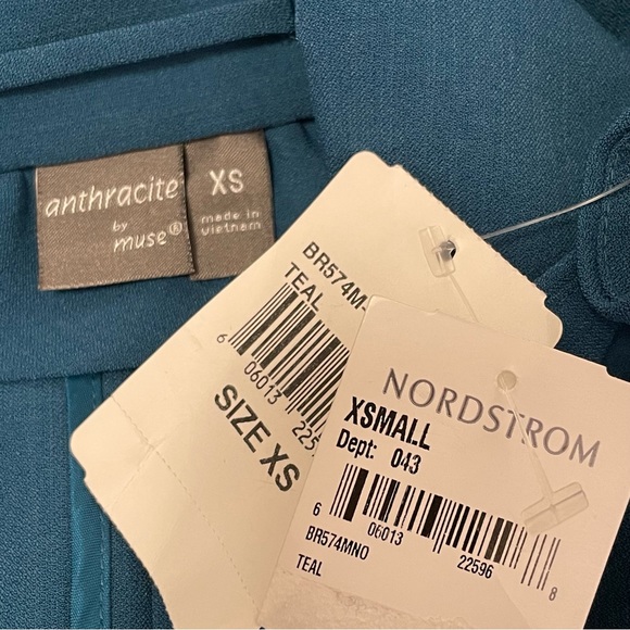 🆕Anthracite by muse Teal Shawl Oversized Blazer Sz XS - M - Picture 9 of 9